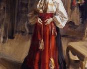 安德斯 左恩 : Girl in an Orsa Costume